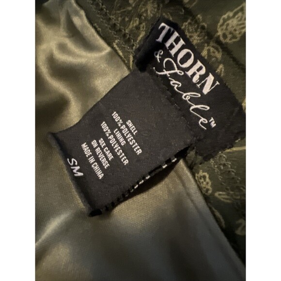 Thorn & Fable Maxi Skirt Women Sz SM Skeleton Butterfly Pixie Hem Fairy Goth - Picture 11 of 11